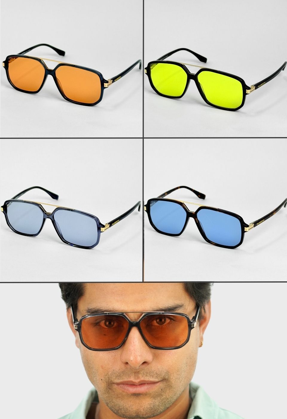 ggafas.com -Gafas Sol Filtro UV400 Lente Polarizado Negro-Azul ggafas.com -Gafas Sol Filtro UV400 Lente Polarizado Negro-Azul