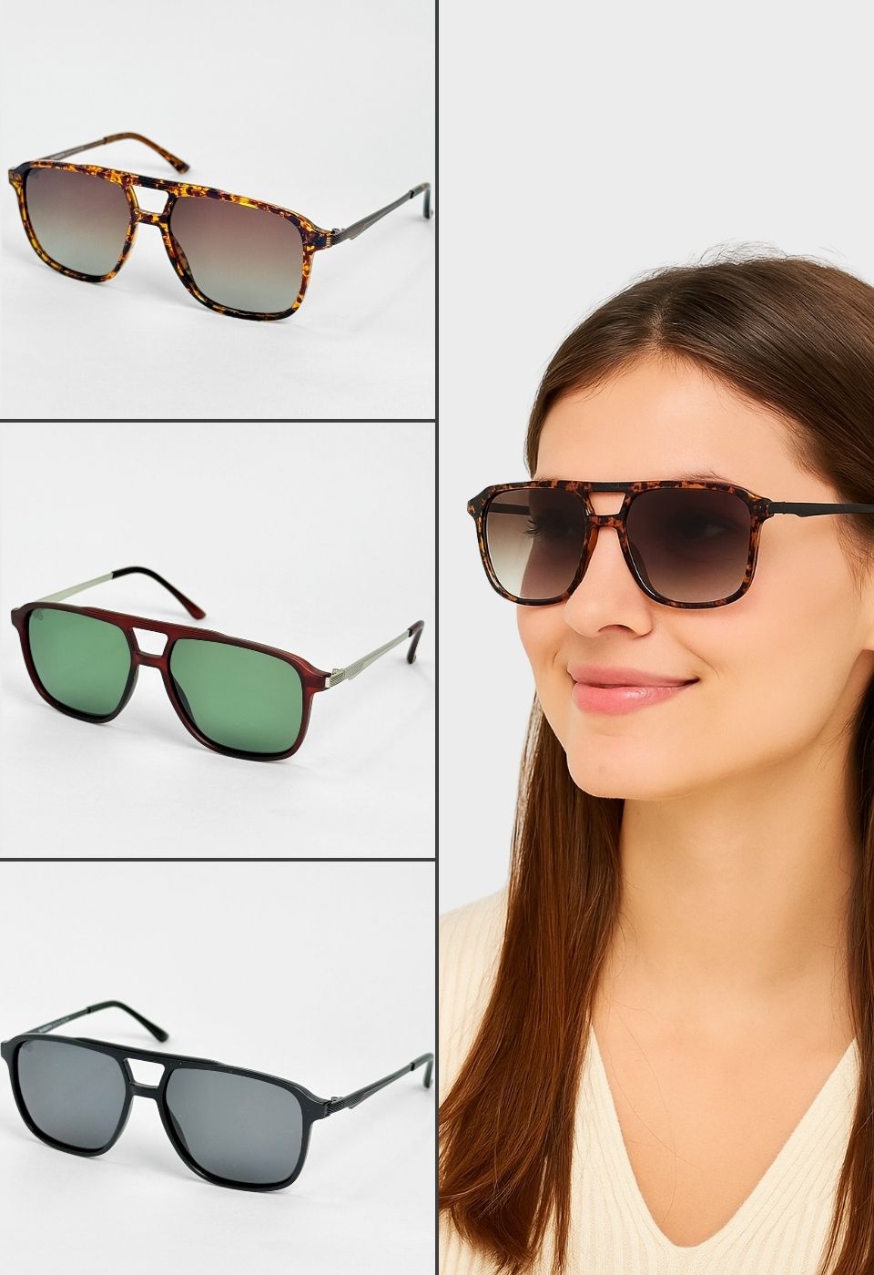 ggafas.com -Gafas Sol Filtro UV400 Lente Polarizado Negro-Gris ggafas.com -Gafas Sol Filtro UV400 Lente Polarizado Negro-Gris