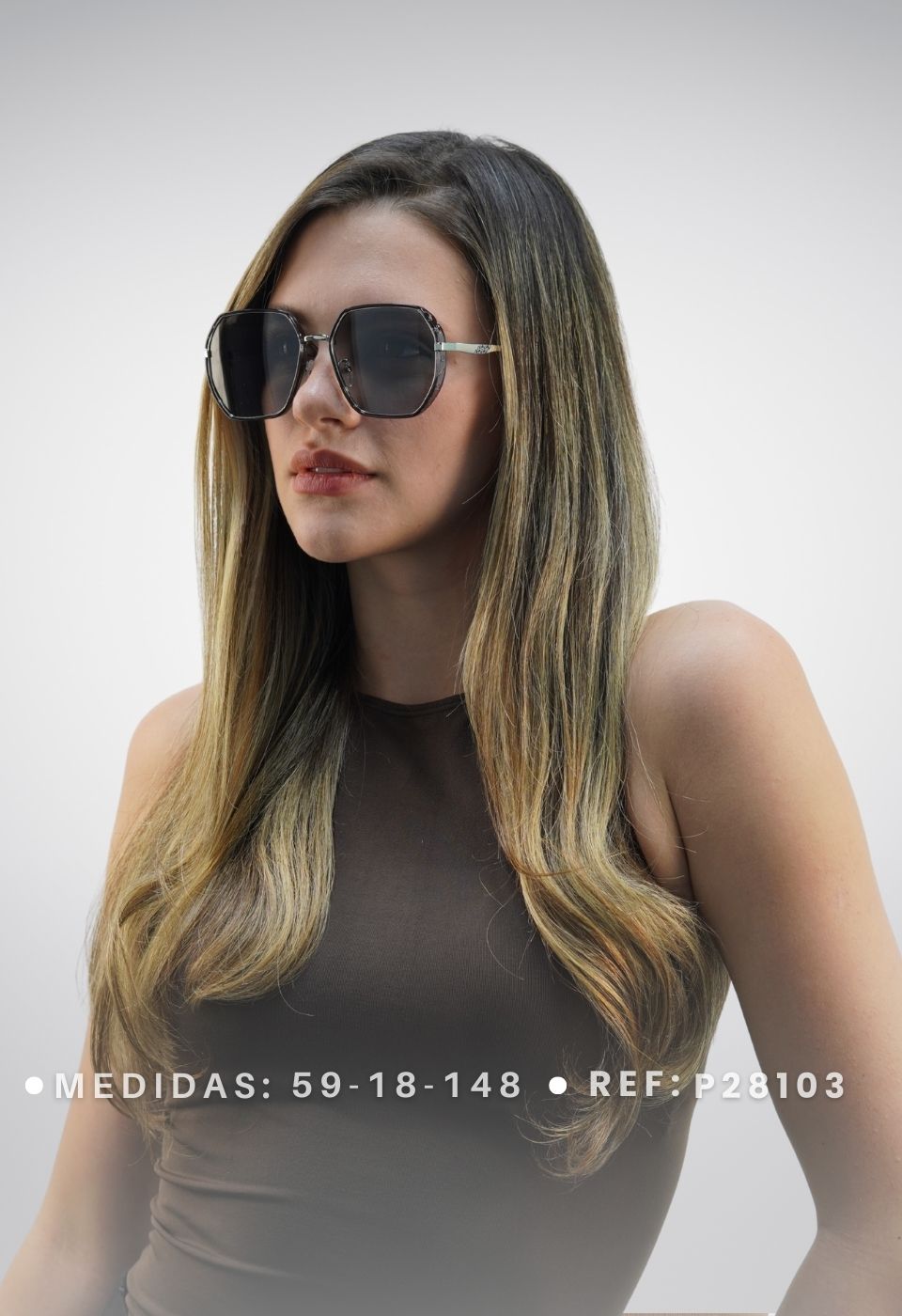 ggafas.com -Gafas Sol Filtro UV400 Lente Polarizado Negro-Gris