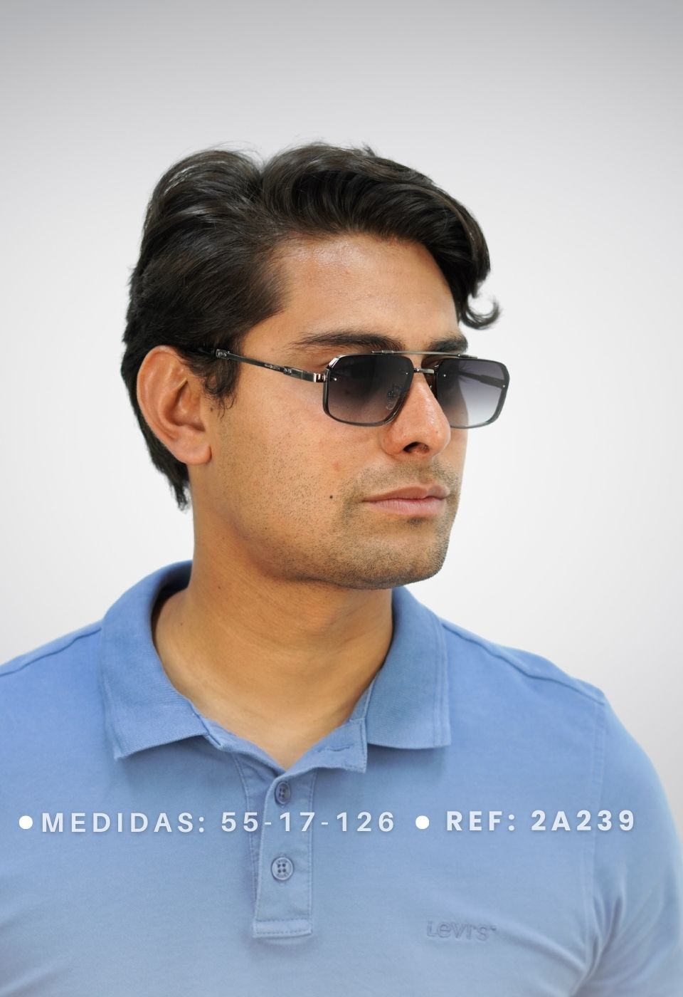 ggafas.com -Gafas Sol Filtro UV400 Lente Polarizado Gris-Rojo