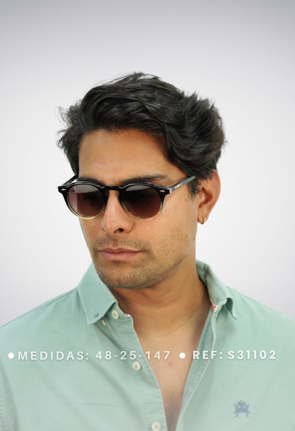 ggafas.com -Gafas Sol Filtro UV400 Lente Polarizado Naranja-Verde
