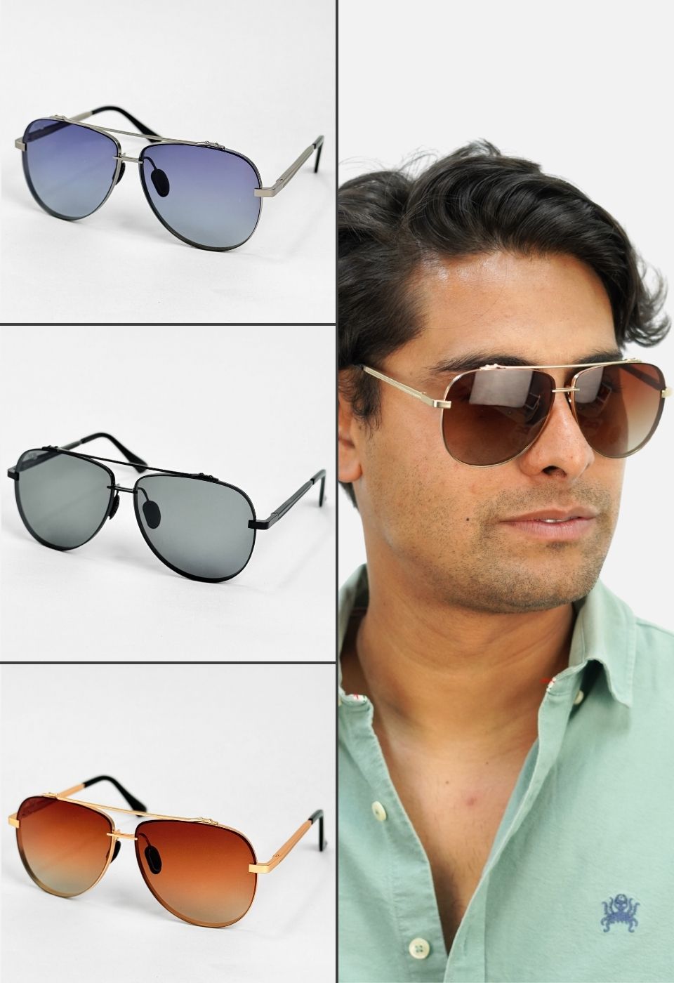 ggafas.com -Gafas Sol Filtro UV400 Lente Polarizado Dorado-Naranja ggafas.com -Gafas Sol Filtro UV400 Lente Polarizado Dorado-Naranja