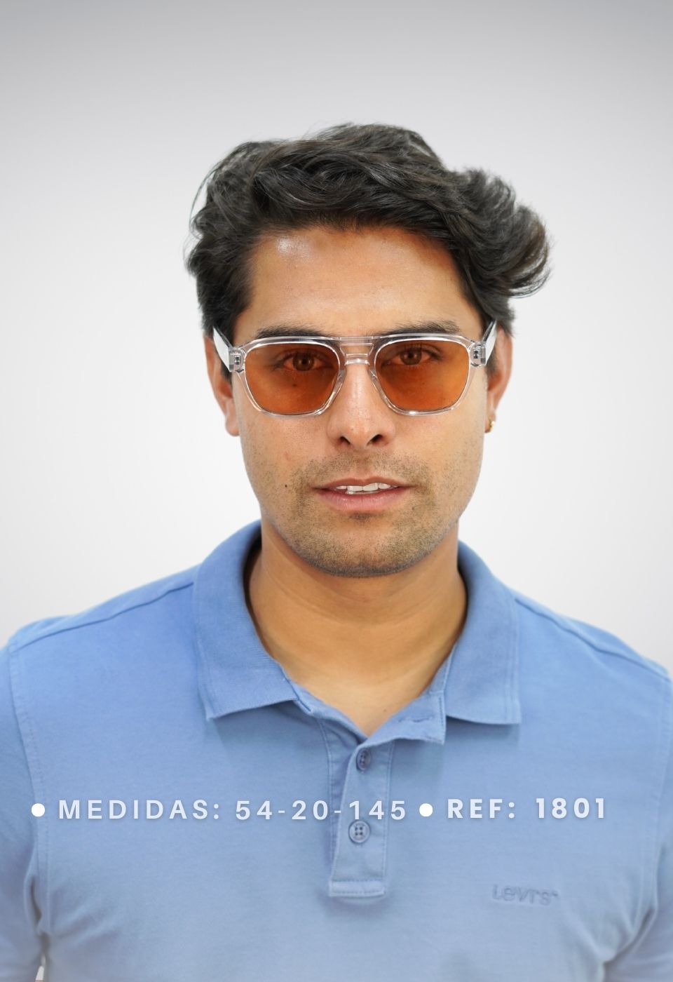 ggafas.com -Gafas Sol Filtro UV400 Lente Polarizado Transparente-Naranja