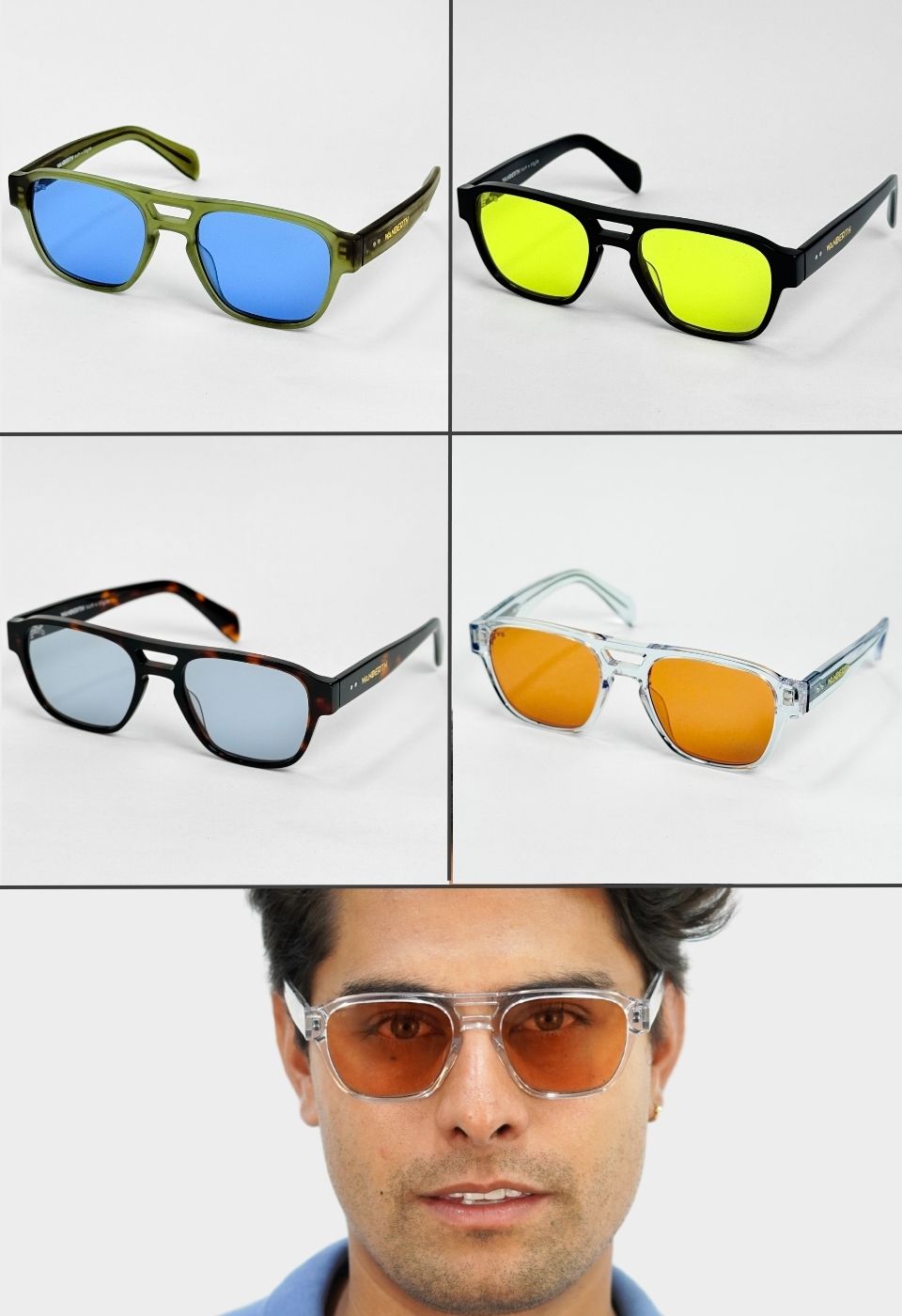 ggafas.com -Gafas Sol Filtro UV400 Lente Polarizado Transparente-Naranja ggafas.com -Gafas Sol Filtro UV400 Lente Polarizado Transparente-Naranja