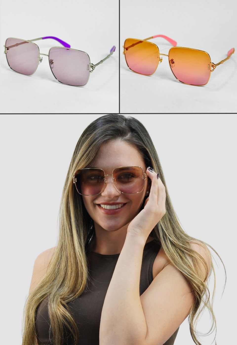 ggafas.com -Gafas Sol Filtro UV400 Lente Polarizado Naranja-Rosa ggafas.com -Gafas Sol Filtro UV400 Lente Polarizado Naranja-Rosa