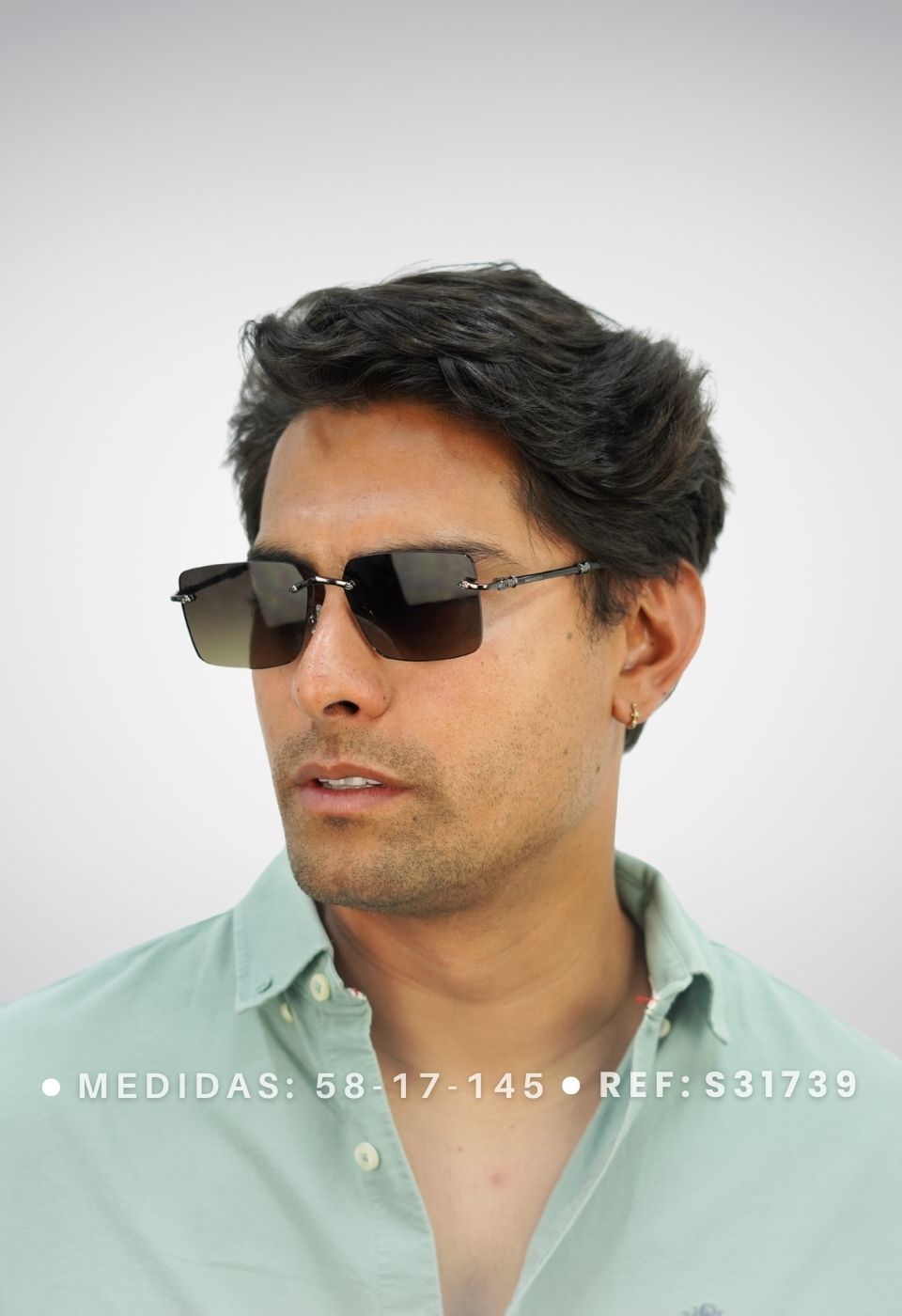 ggafas.com -Gafas Sol Filtro UV400 Lente Polarizado Plateado-Morado