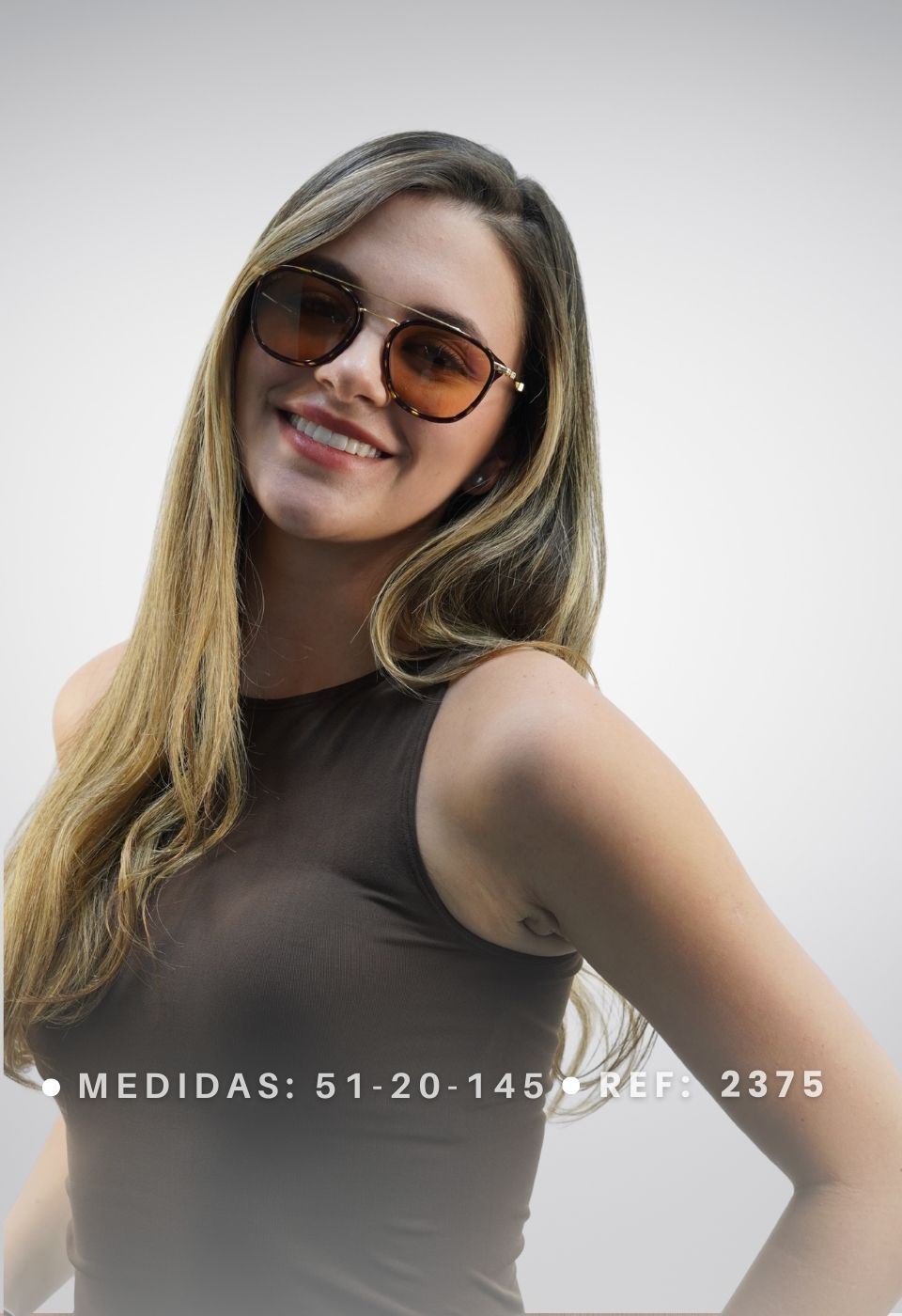 ggafas.com -Gafas Sol Filtro UV400 Lente Polarizado Negro-Naranja