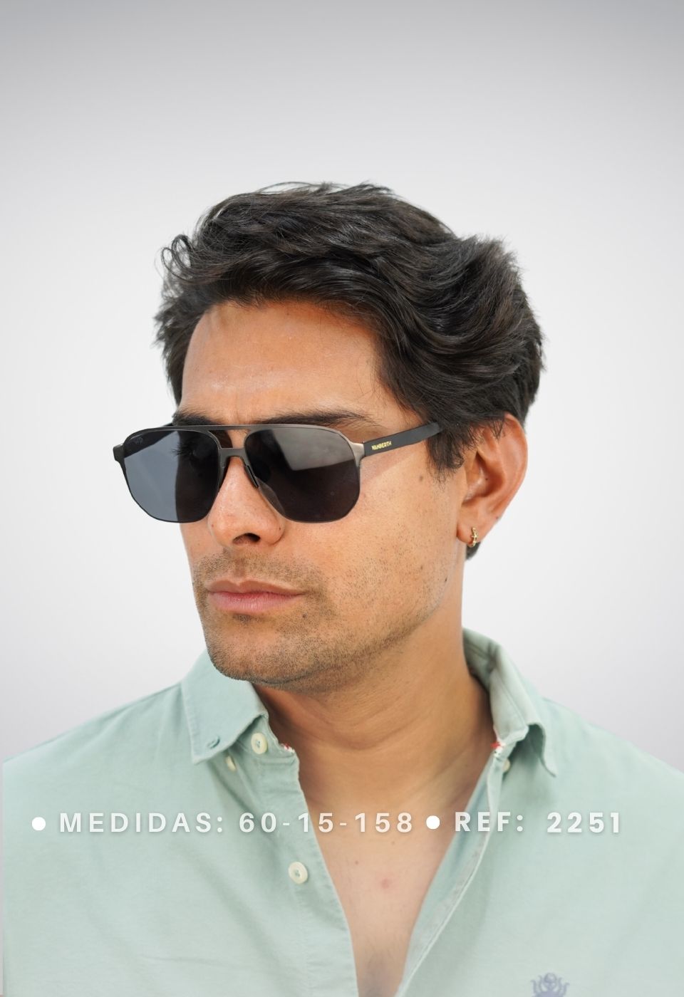ggafas.com -Gafas Sol Filtro UV400 Lente Polarizado Negro-Azul