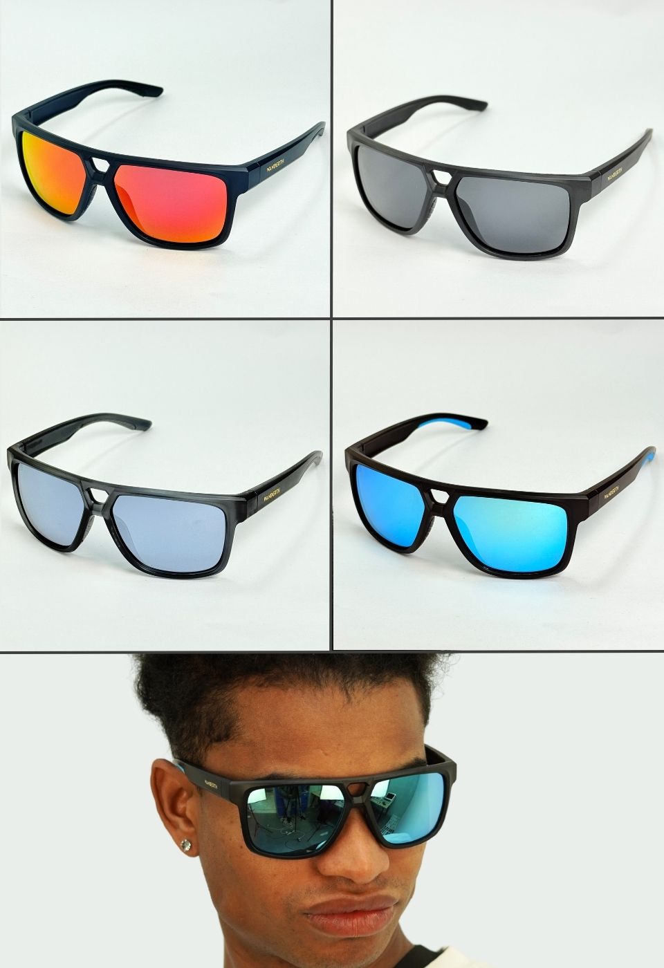 ggafas.com -Gafas Sol Filtro UV400 Lente Polarizado Negro-Celeste ggafas.com -Gafas Sol Filtro UV400 Lente Polarizado Negro-Celeste