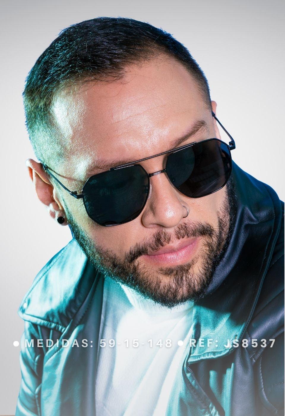 ggafas.com -Gafas Sol Filtro UV400 Lente Polarizado Dorado-Azul