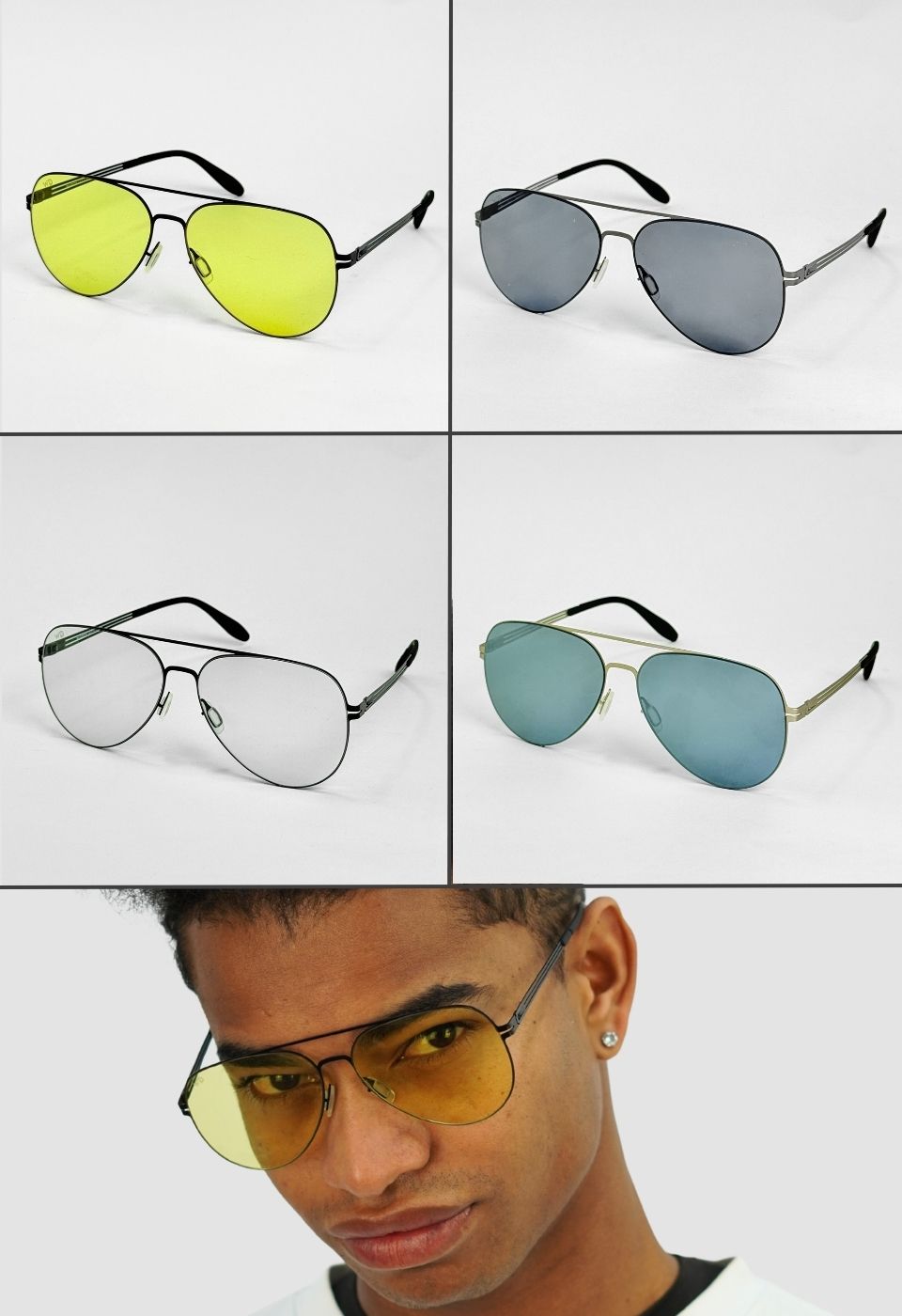 ggafas.com -Gafas Sol Filtro UV400 Lente Polarizado Gris-Transparente ggafas.com -Gafas Sol Filtro UV400 Lente Polarizado Gris-Transparente