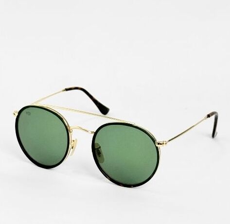 ggafas.com -Gafas Sol Filtro UV400 Lente Polarizado Dorado-Verde