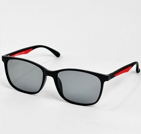 ggafas.com -Gafas Sol Filtro UV400 Lente Polarizado Negro-Rojo